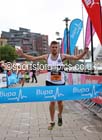 Marc Fenwick (Tyne Bridge) wins the BUPA Great North 5k. Photo: David T. Hewitson/Sports for All Pics
